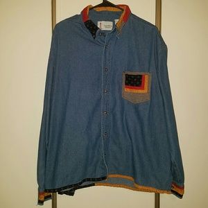 Lighthouse patchwork shirt